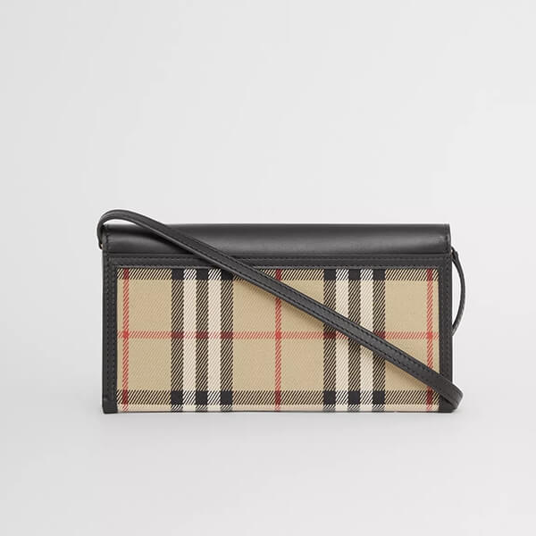 【バーバリー バッグ 偽物】ヴィンテージチェック&レザー フォンケース 80418021